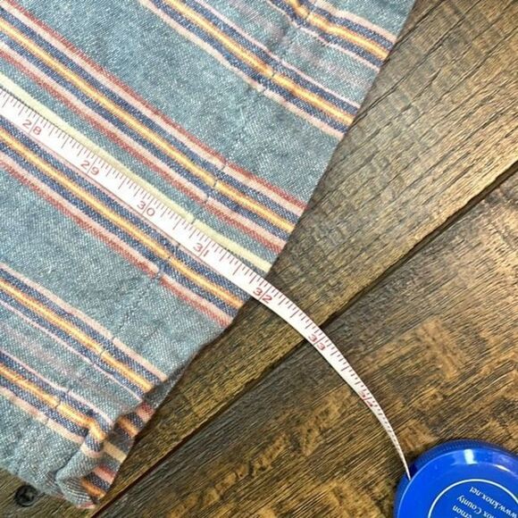 Madewell Tall Side-Button Huston Pull-On Crop Pants in Rainbow Stripe Size XS - Picture 11 of 13